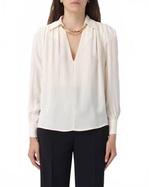 Elisabetta Franchi V-Neck Blouse - White