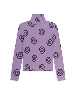 Simon Lextrait Skin Tight Jetty Amethyst T-Shirt - Purple