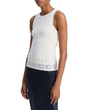 Vince High Neck Shell - White