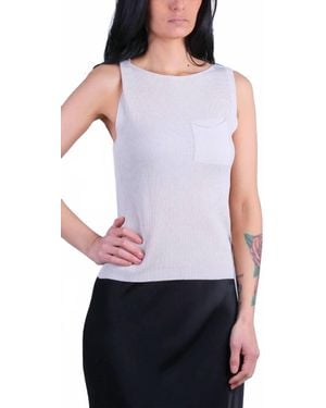 Gigi Moda Eva Knit Top - White
