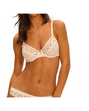 Simone Perele Oisive Plunging Underwire Bra - Brown