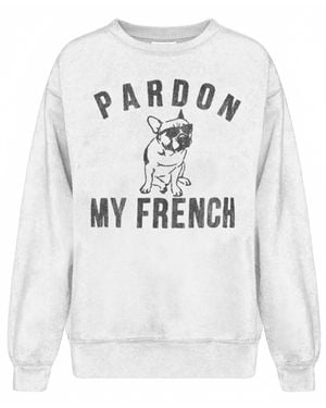 Prince Peter Kid's Pardon My French Sweater - Gray