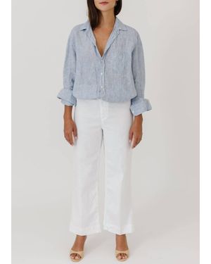 Frank & Eileen Wexford Linen Trouser - Gray