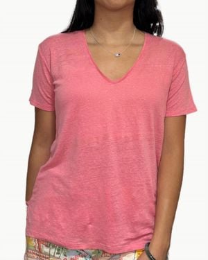 Hartford Torama Knit T-Shirt - Pink