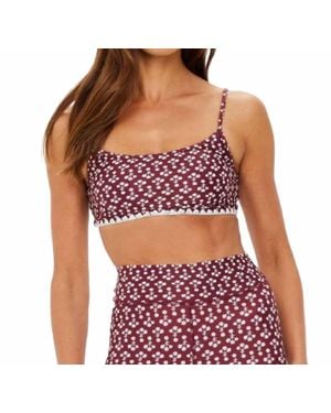 The Upside Firefly Hutton Scoop Bra - Red