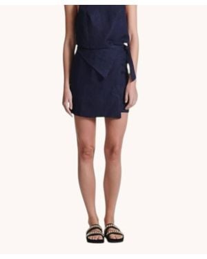 SIR. Viv Wrap Skirt - Blue