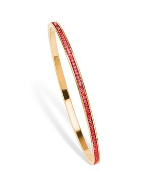 Palmbeach Jewelry Birthstone Bangle Bracelet - Red
