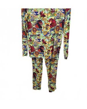 Charlies Project Boy's Lion's Play Long Sleeve Loungewear Set - Green