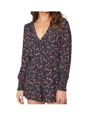 Lost + Wander Trip To Louvre Romper - Blue