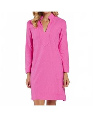 Jude Connally Kate V-Neck Tunic Dress - Pink