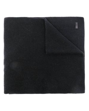 BOSS Bold Vertical Logo Cotton Mix Scarf - Black