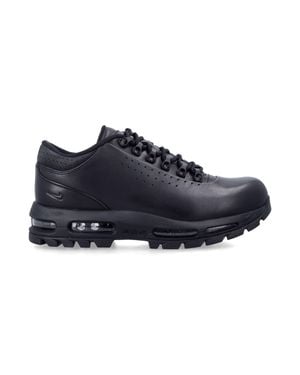Nike Leather Low-Top Sneakers With Visible Air Max Cushioning - Blue