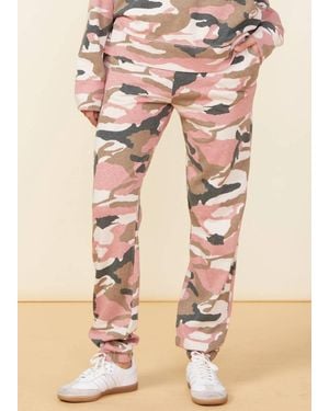 Monrow Camo Oversized Sweatpants - Natural