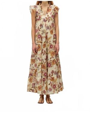 Devotion Twins Charity Floral Maxi Dress - Natural