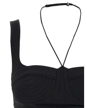 Nensi Dojaka Polyamide Tank Tops - Black
