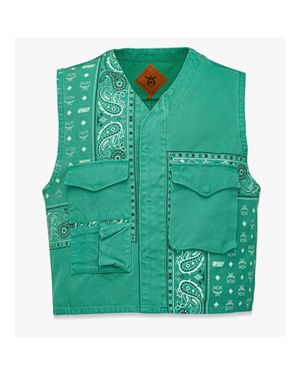 MCM X Kasina Bandana Monogram Gilet - Green