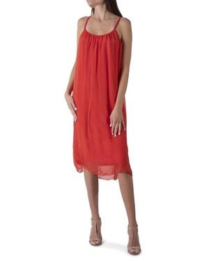 Gigi Moda Jappy Silk Dress - Red