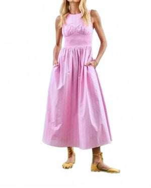 Hunter Bell Lauren Midi Dress - Pink