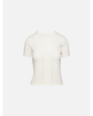 SABLYN Jayden Shrunken Short Sleeve Crew Top - White