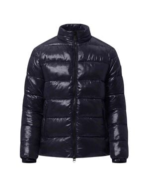 Save The Duck Jobim High Neck Glossy Padded Jacket - Blue