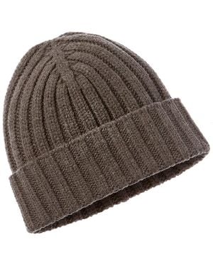 UGG Solid Rib Wool-Blend Beanie - Brown