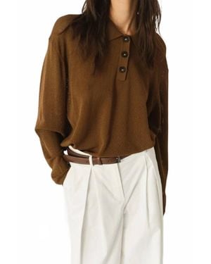 THE GARMENT Madison Polo Shirt - Brown