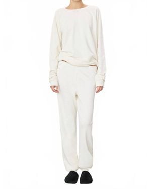 ÉTERNE Vinny Pocket Sweatpant - White