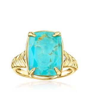 Ross-Simons Ring With Lab-Grown Diamonds - Blue