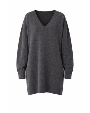 ATOMOFACTORY Wool Knit Mini Dress - Gray