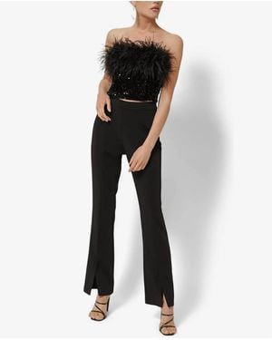 Line & Dot Alexis Split Pant - Black