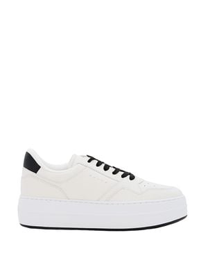 Hogan Low-Top Lace-Up Sneakers With Minimalist Detailing - White