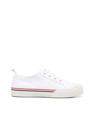 Thom Browne Collegiate Low Top Sneakers - White