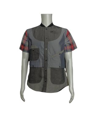Mostly Heard Rarely Seen Geometric Safari Shirt - Black