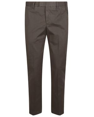 PT Torino Master Tailored Casual Cotton Pants - Gray