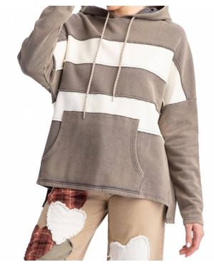 Easel Patched Up Hoodie - Gray