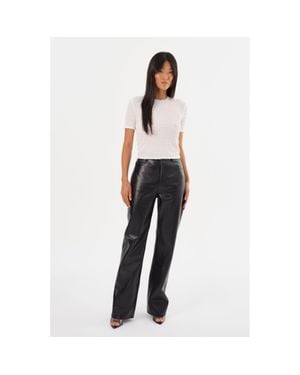 Lamarque Demora Recycled Leather Pants - White