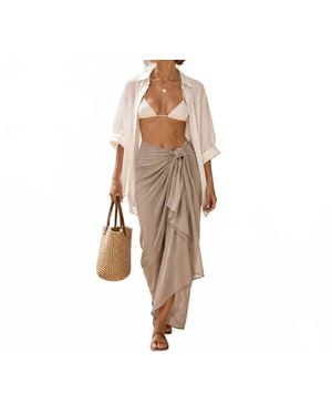 Mikoh Swimwear Ahe Sarong - Natural