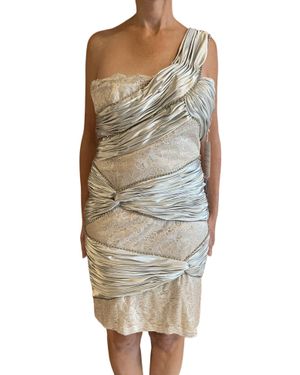 Terani Embellished Sheath Dress - Natural