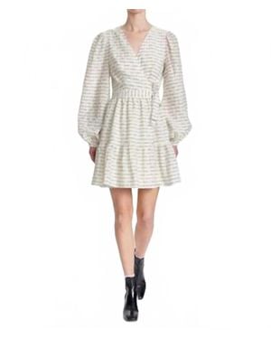 Corey Lynn Calter Tamera Long Sleeve Mini Dress - White