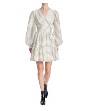 Corey Lynn Calter Tamera Long Sleeve Mini Dress - White