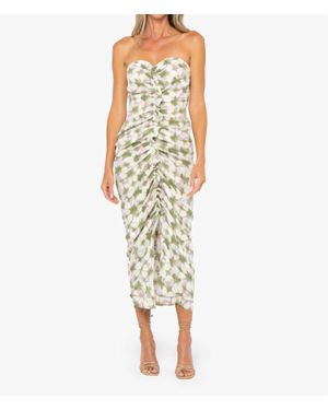 JBQ Cyrus Off Shoulder Midi Dress - Green