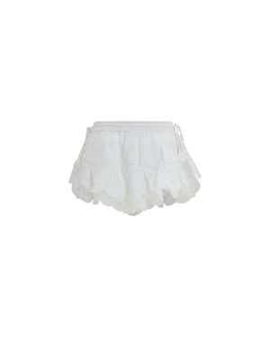 Isabel Marant Cotton Bermuda Shorts - White
