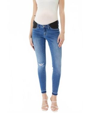 Kancan Maternity Super Skinny Jeans - Blue