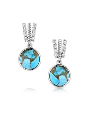 Montana Silversmiths Trailing Earrings - Blue