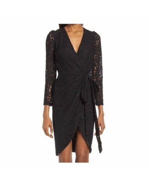 bardot vezza lace dress Vezza Floral Mesh Dress In Black