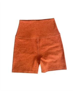 Beyond Yoga Spacedye Keep Pace Biker Short - Orange