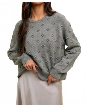 Wishlist Beatrice Long Sleeve Sweater - Gray