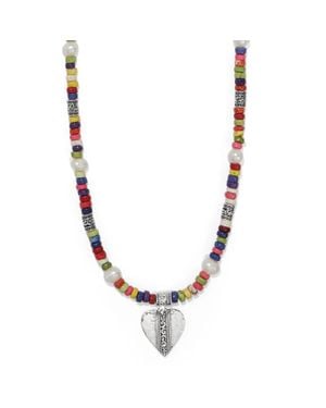 Brighton Mingle Medley Petite Beaded Necklace - Metallic