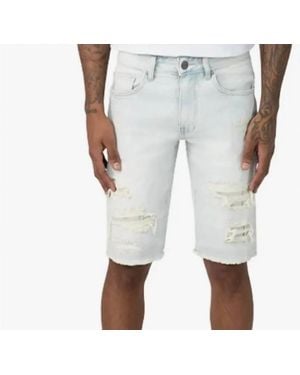 Smoke Rise Denim Shorts - White