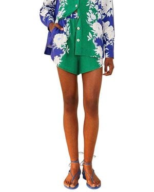 FARM Rio Linen-Blend Garden Short - Green